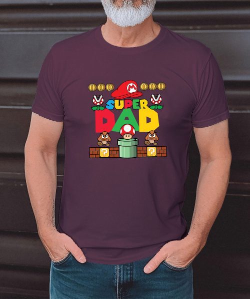 Gift for Dad: Super Papa T-Shirt & Super Mario Papa Shirt | Father’s Day Special