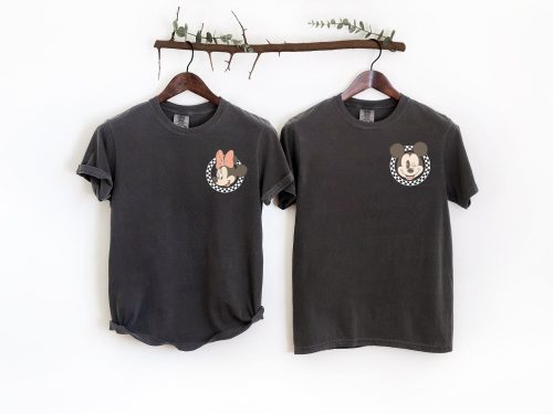 Mickey and Minnie Couples Shirt – Checkered Mickey & Minnie Sweatshirt | Disney Trip Tee