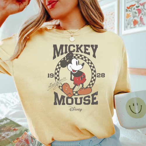 Disney Mickey 1928 T-Shirt – Retro Mickey Shirt & Perfect Disney Trip Shirt