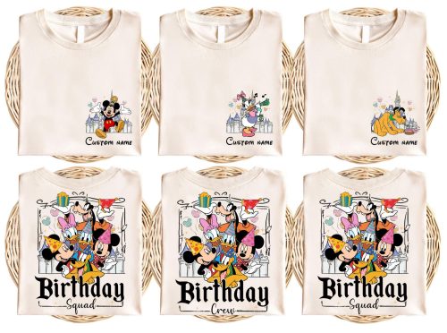 Custom Disney Birthday Shirt for Son and Family