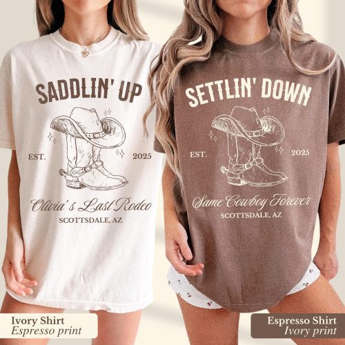Last Rodeo Bachelorette Shirt - Custom Same Cowboy Forever, Hoedown Country Bach Party Shirt