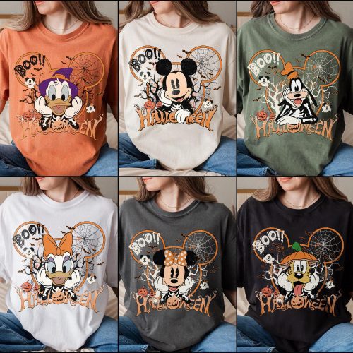 Vintage disney all characters shirt for family members