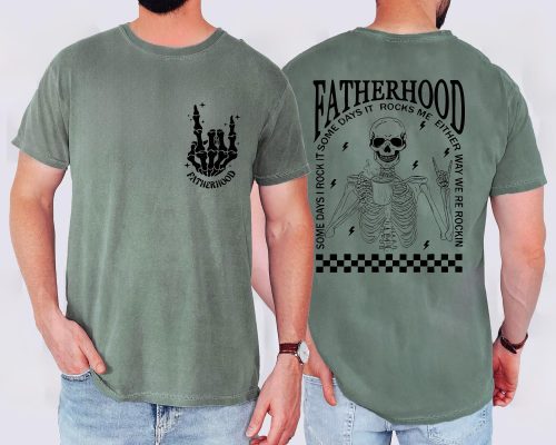Fatherhood Shirt – Funny Skeleton Dad & First Time Dad Shirt | Retro Father’s Day Gift
