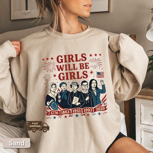 Vintage Girls Will Be Girls Feminism Shirt