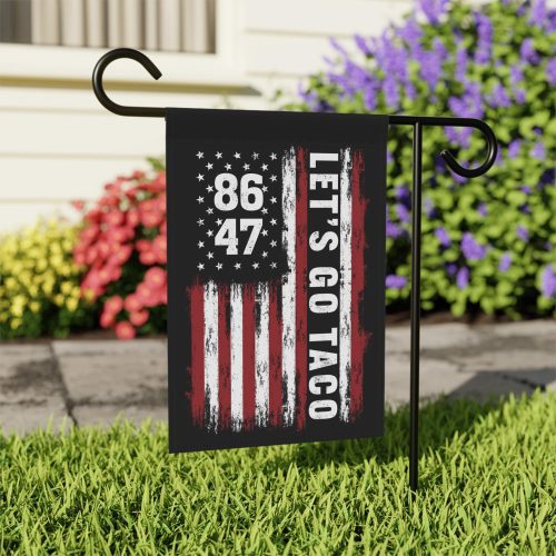 Let’s Go Taco Garden Flag – Trump Always Chickens Out Protest Sign & Anti-DT Statement