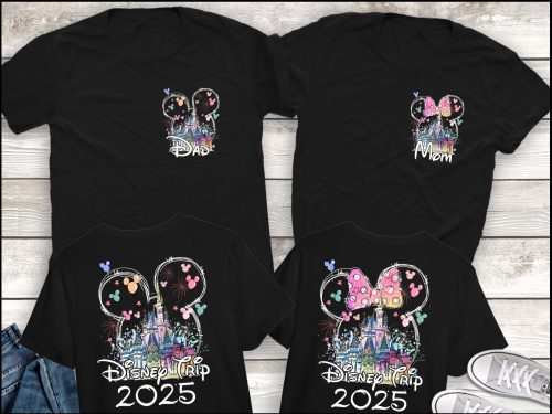 Custom Disney Trip 2025 Shirts for family