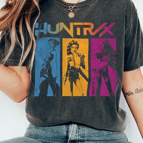 Vintage Kpop T-Shirt – Huntrix Demon Movie Inspired Graphic Tee